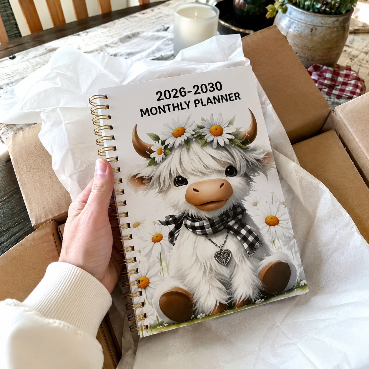 Highland Cattle Themed Project Book – Scottish Highland Cow Notebook For Notes & Journaling