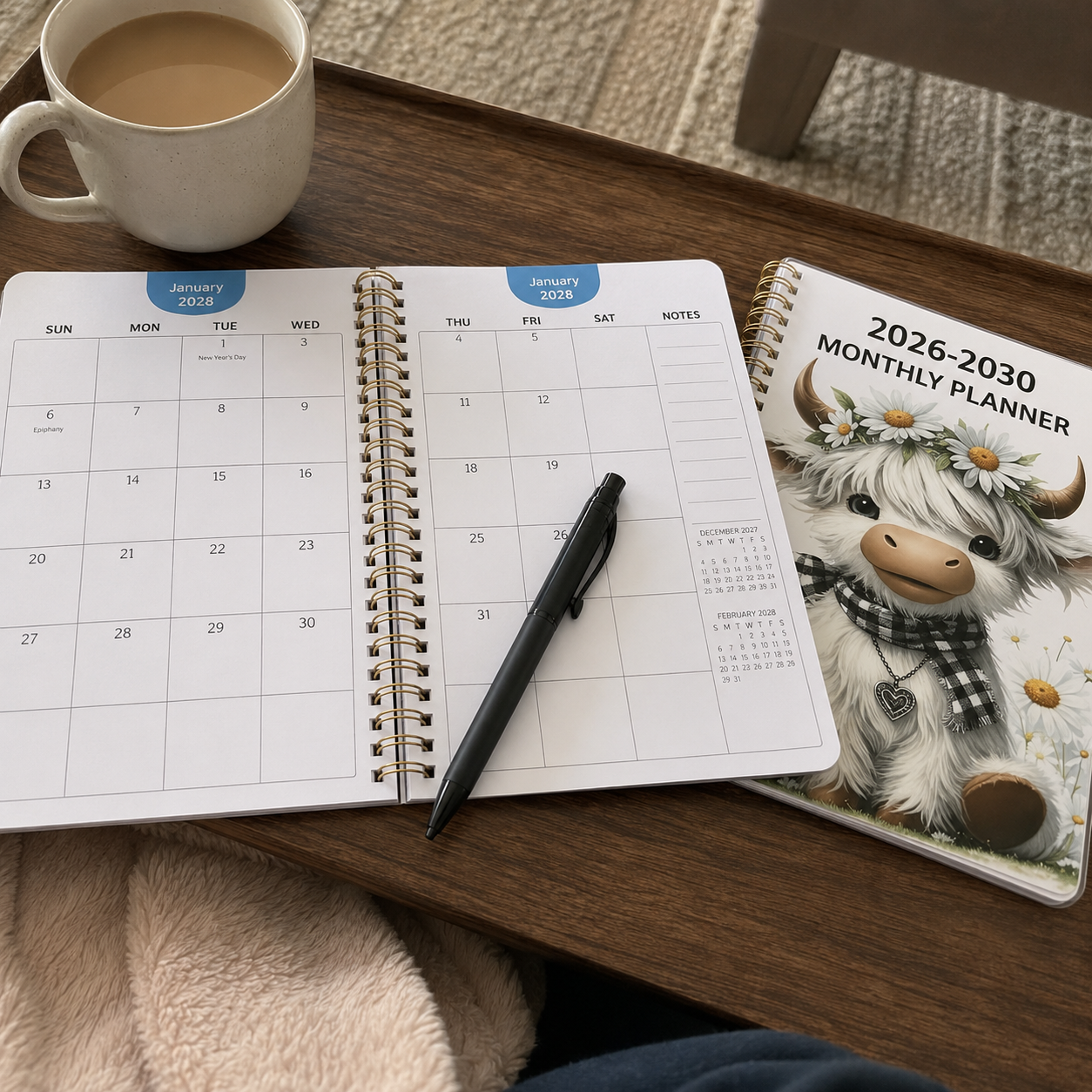 Highland Cattle Themed Project Book – Scottish Highland Cow Notebook For Notes & Journaling