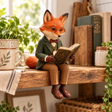 🦊 Reading Fox Ornament