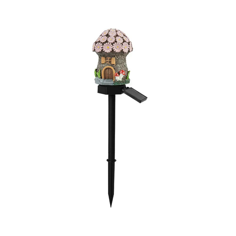 Solar Fairy-Tale Mushroom Cottage Garden Light – Magical LED Outdoor Decor for Gardens, Pathways & Cozy Backyard Spaces 🍄✨