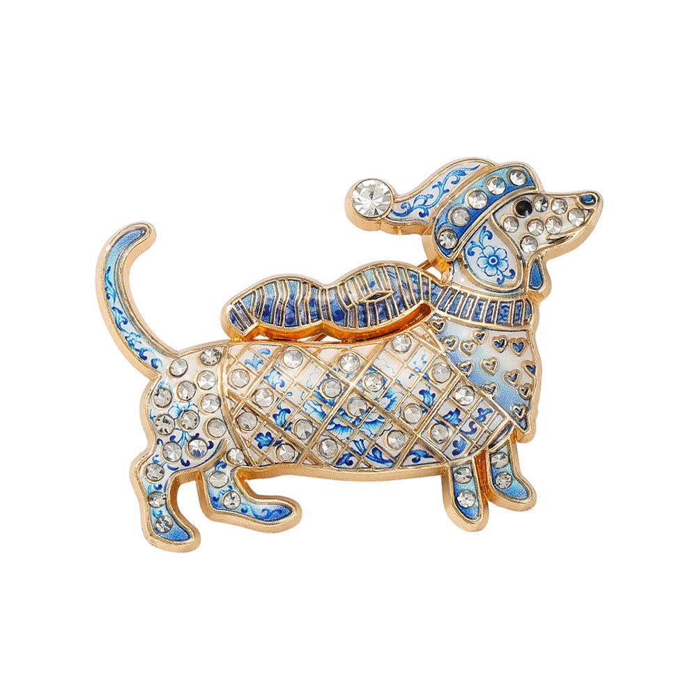 🐶 Limited Edition Dachshund Dog Brooch | Cute Sausage Dog Pin