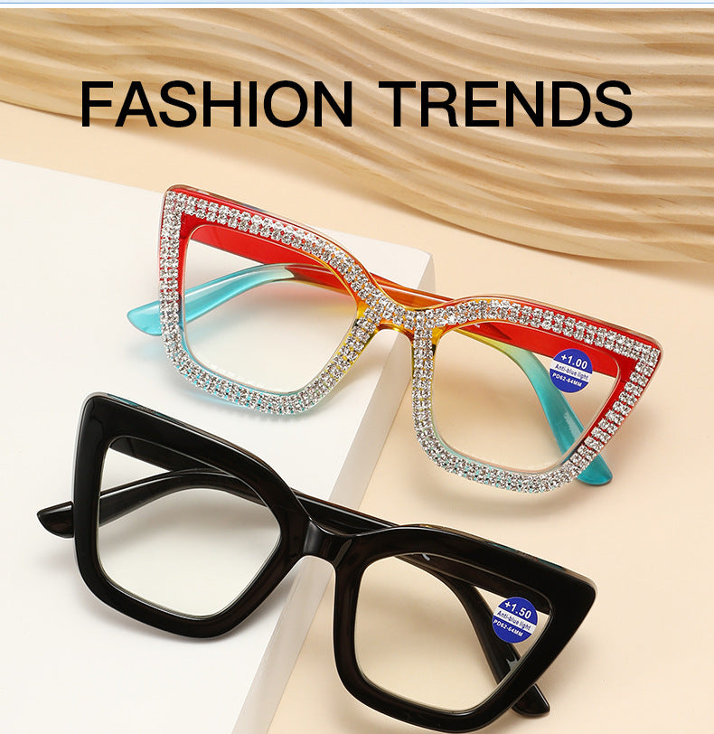 👓 Cat‑Eye Anti‑Blue Light Reading Glasses | Stylish Everyday Readers