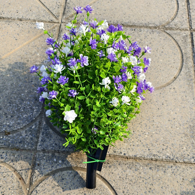 Artificial Potted Trees with Ground Stakes, Weatherproof Garden Patio Decor