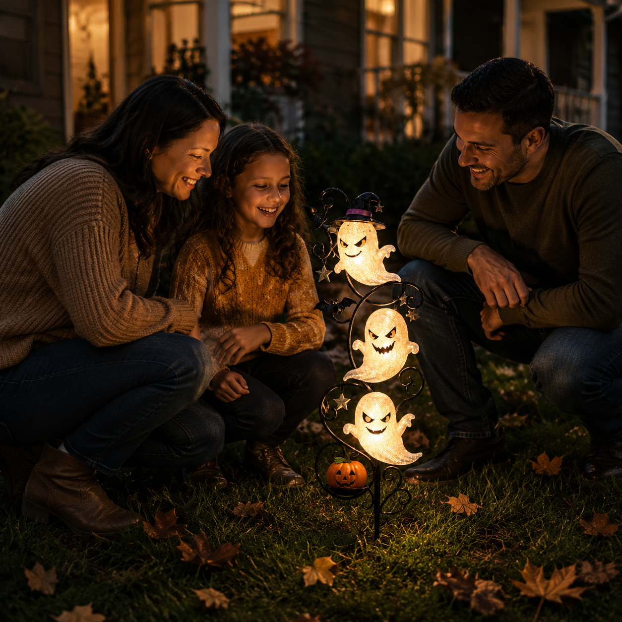 👻🎃Solar Halloween Little Ghost Garden Stake Light