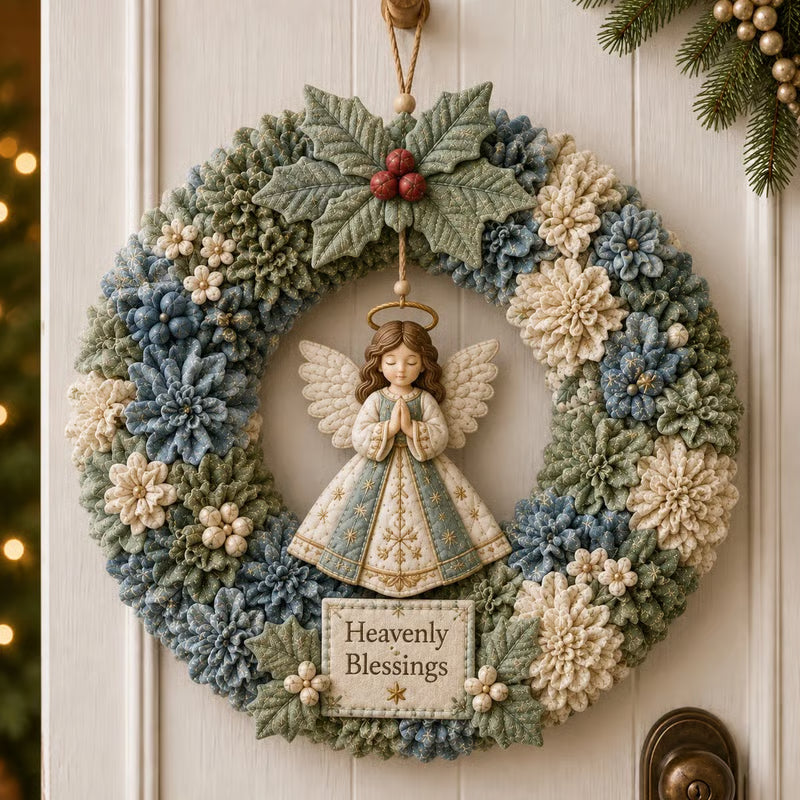 🏆Limited Time Sale 50% OFF🎁🎄 3D Fabric Poke Wreath DIY Kit