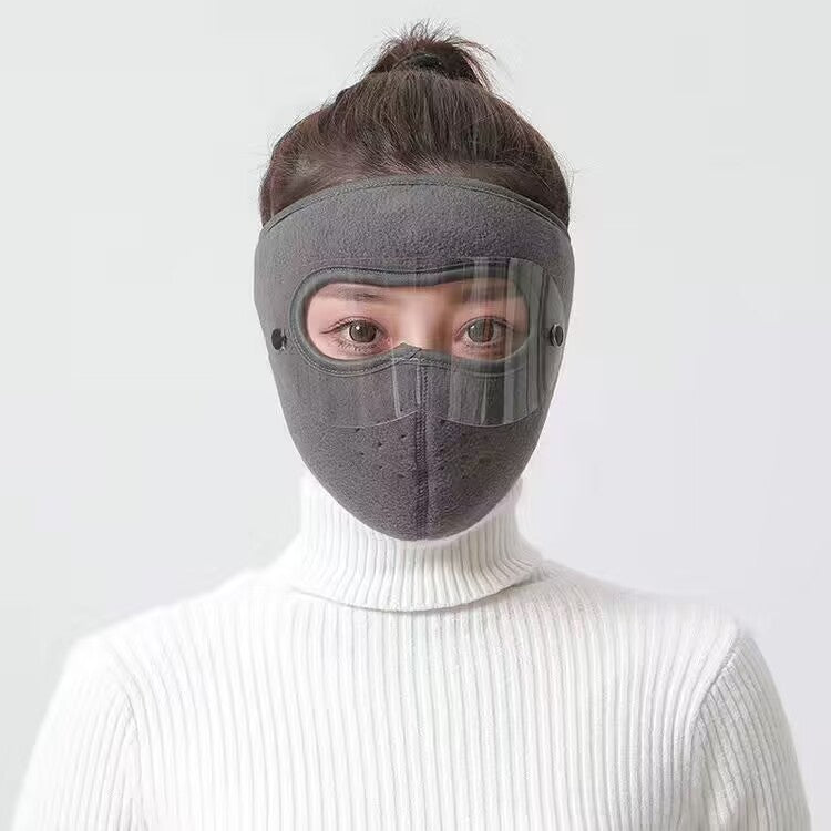 3-in-1 Windproof Winter Balaclava – Warm Fleece Face Mask with Goggles