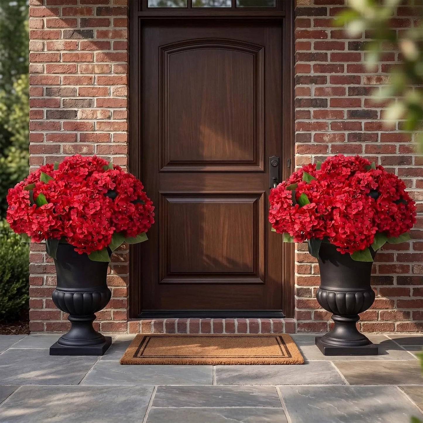 Weatherproof Outdoor Artificial Hydrangeas UV Waterproof Garden Decor