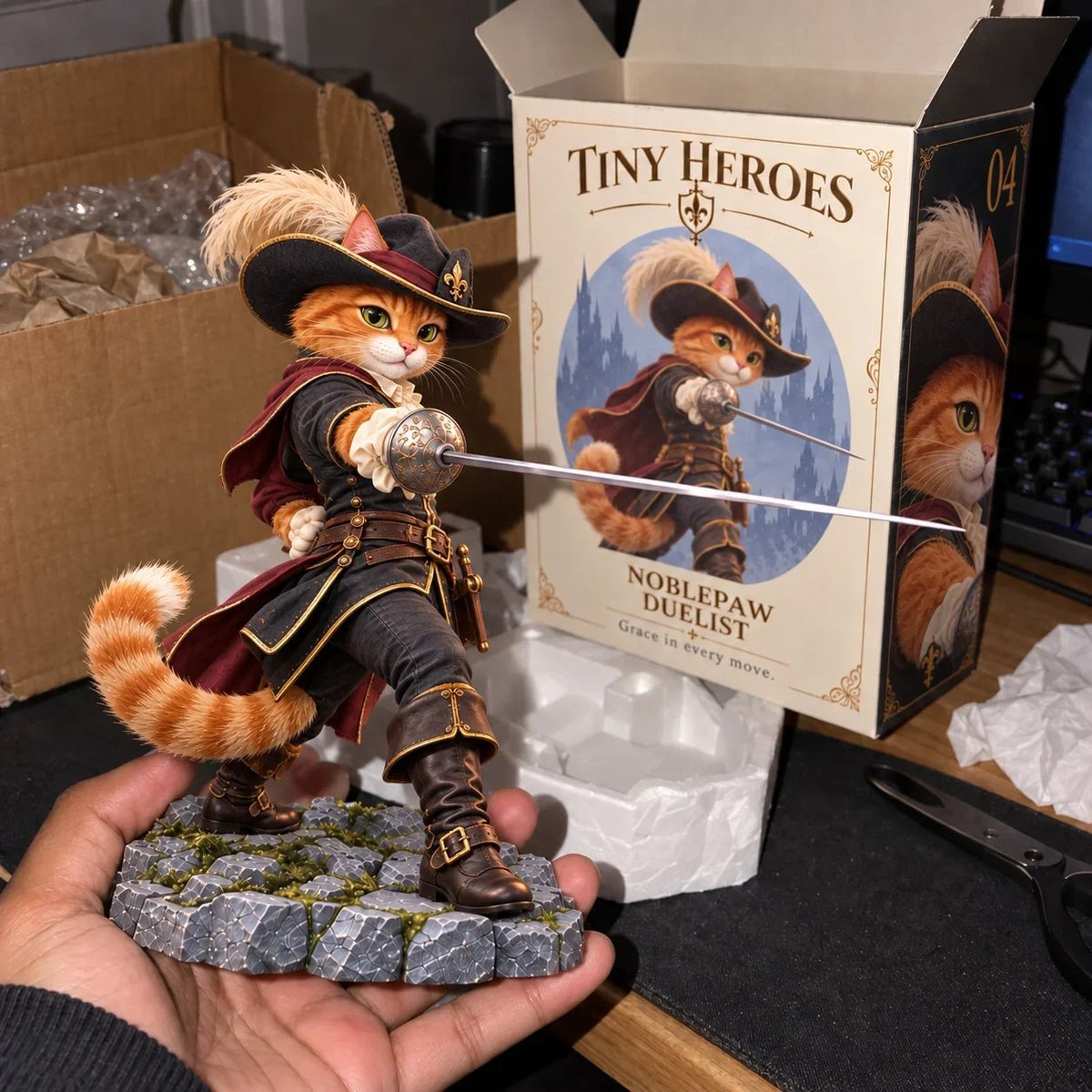 ⚔️🐾 Brave PawsTM – Tiny Fantasy Animal Heroes Collectible Figurines