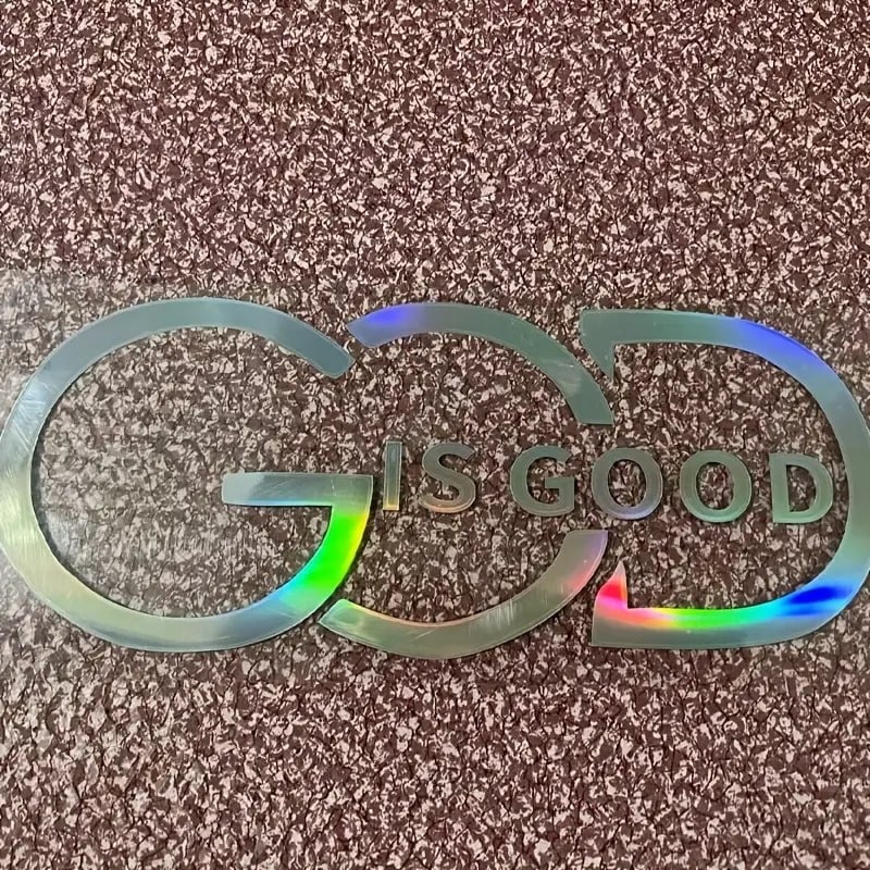 🙏 "God Is Good" Christian Car Decal Sticker | Premium Religious Décor