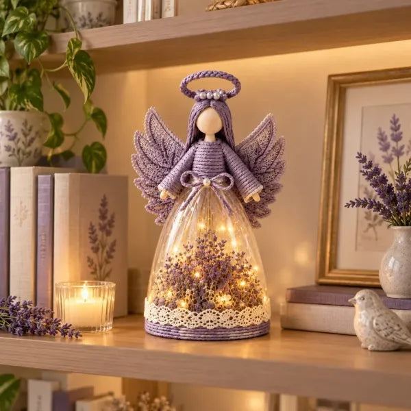 ⏳ 50% OFF – 👼 Blooming Guardian Angel Light | Warm LED Floral Angel Figurine, Meaningful Home Gift ✨