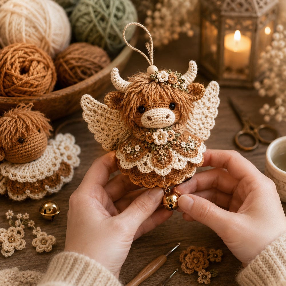 🔥Animal Angel Crochet Ornament DIY Kit | Beginner‑Friendly Festive Craft Set
