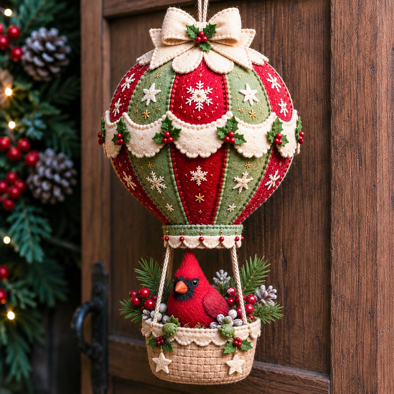 🎈 Christmas Hot Air Balloon Hanging Ornament DIY Kit | Festive Home Craft Set