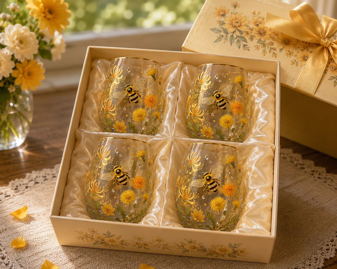 🌸🌿 Limitierte Edition 2026 „Garden Morning Bliss“ Glas-Teetasse ☀️☕