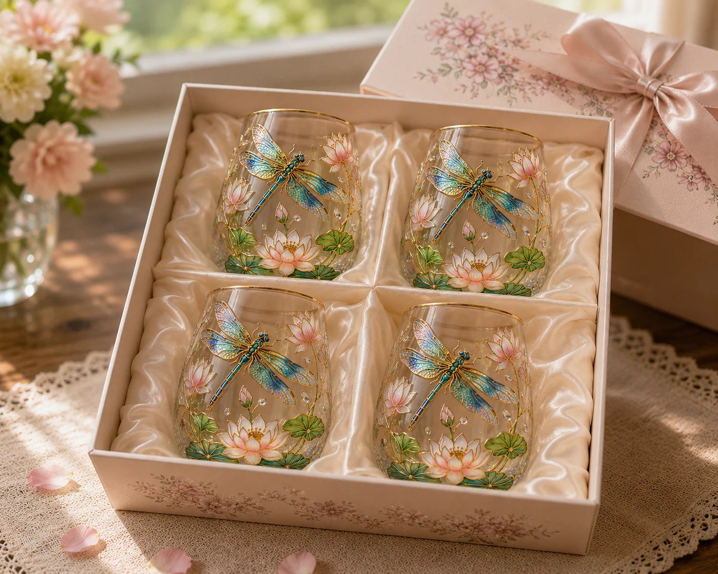 🌸🌿 Limitierte Edition 2026 „Garden Morning Bliss“ Glas-Teetasse ☀️☕
