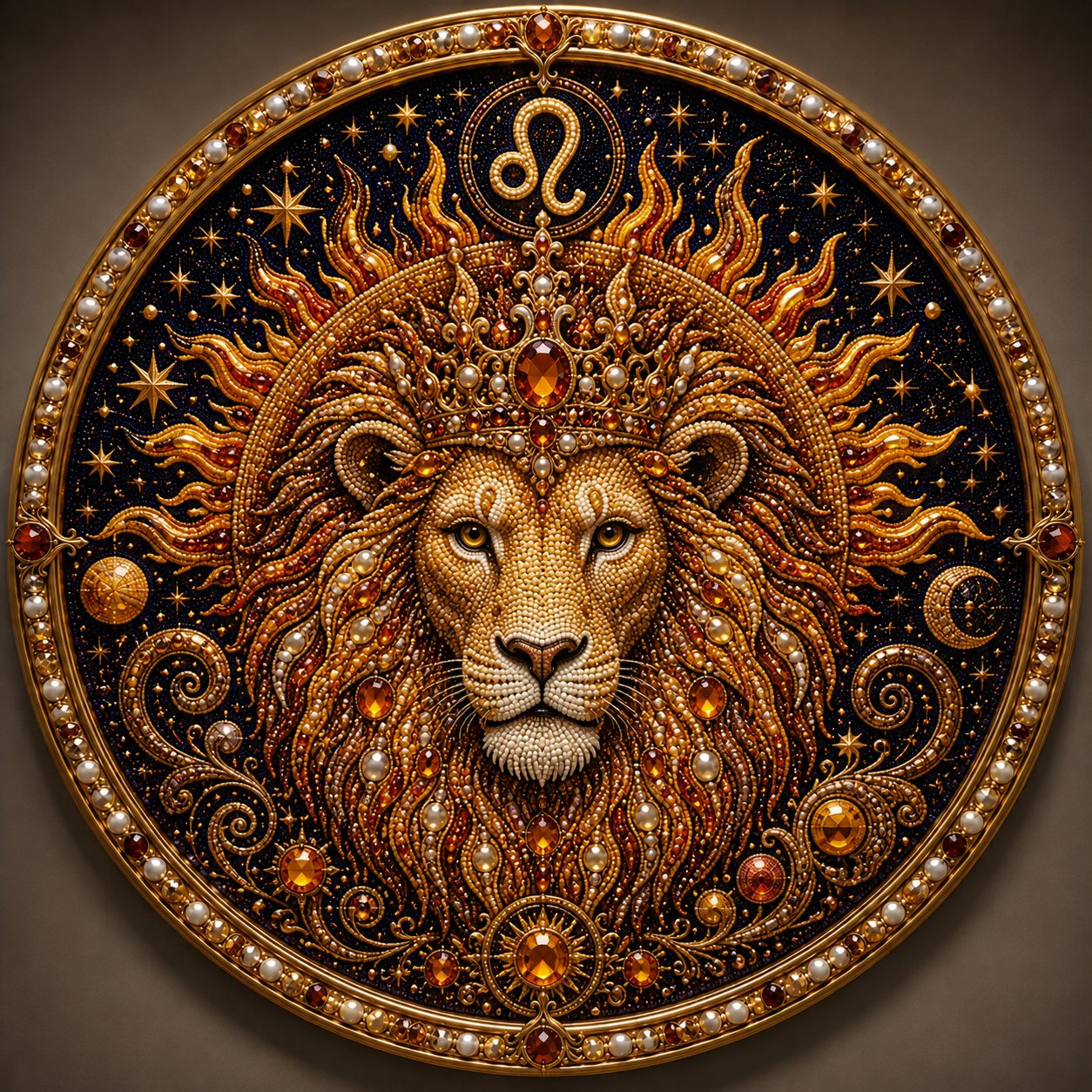 ✨ 12 Star Sign Pearl Mosaic Art Kit – Personalised Zodiac DIY Craft For Astrology Lovers