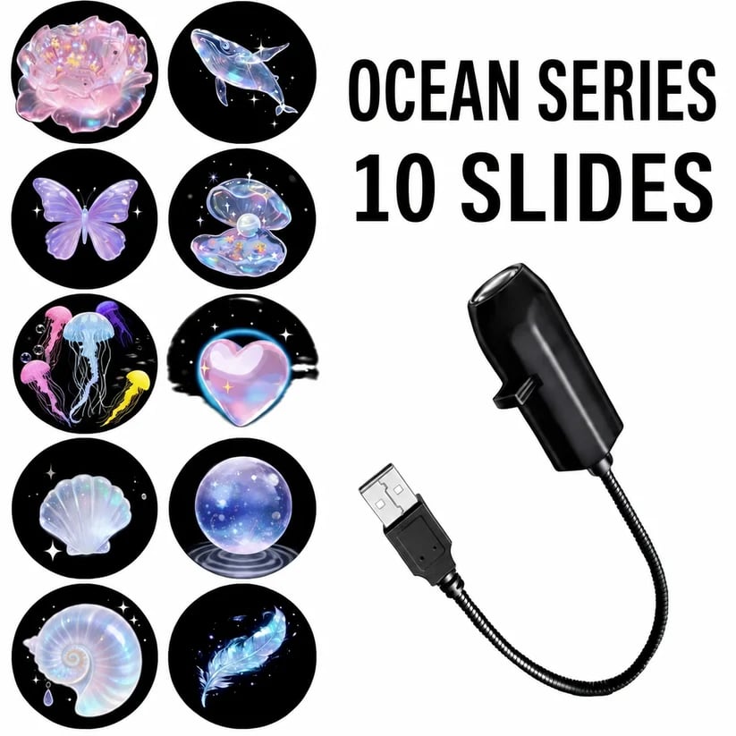 🎄Plug-&-Play HD Christmas Projector – 6 or 10 Festive Scenes