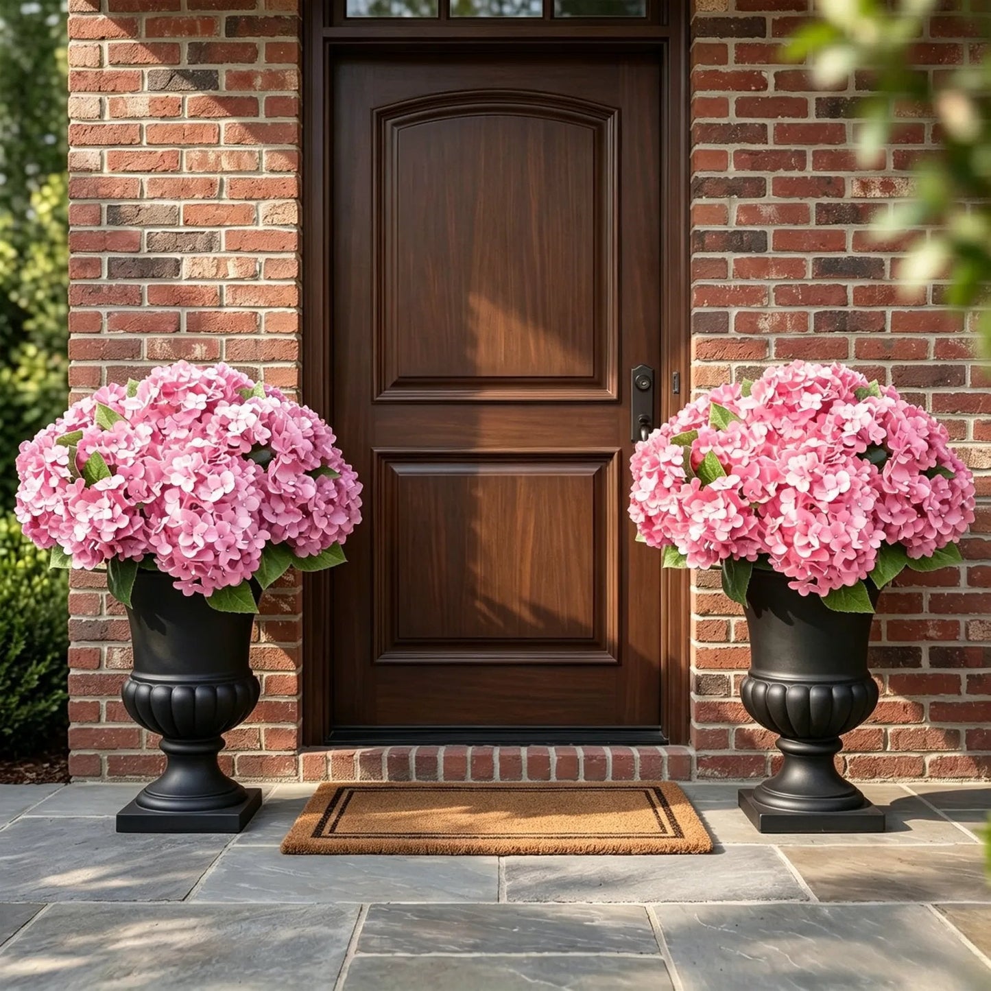 Weatherproof Outdoor Artificial Hydrangeas UV Waterproof Garden Decor