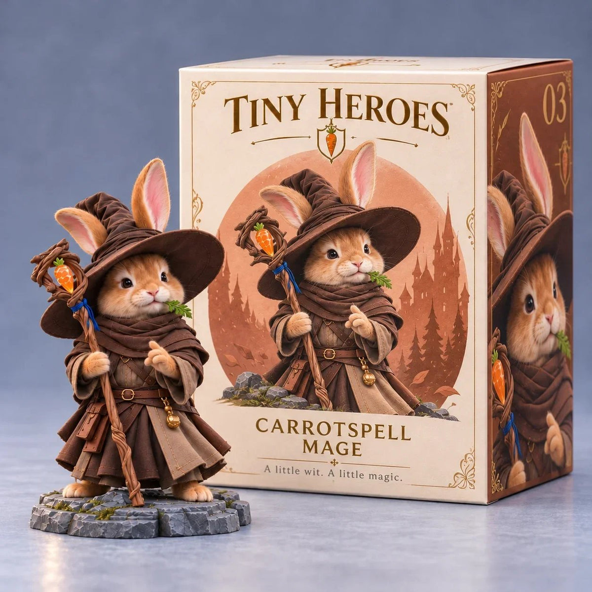 ⚔️🐾 Brave PawsTM – Tiny Fantasy Animal Heroes Collectible Figurines