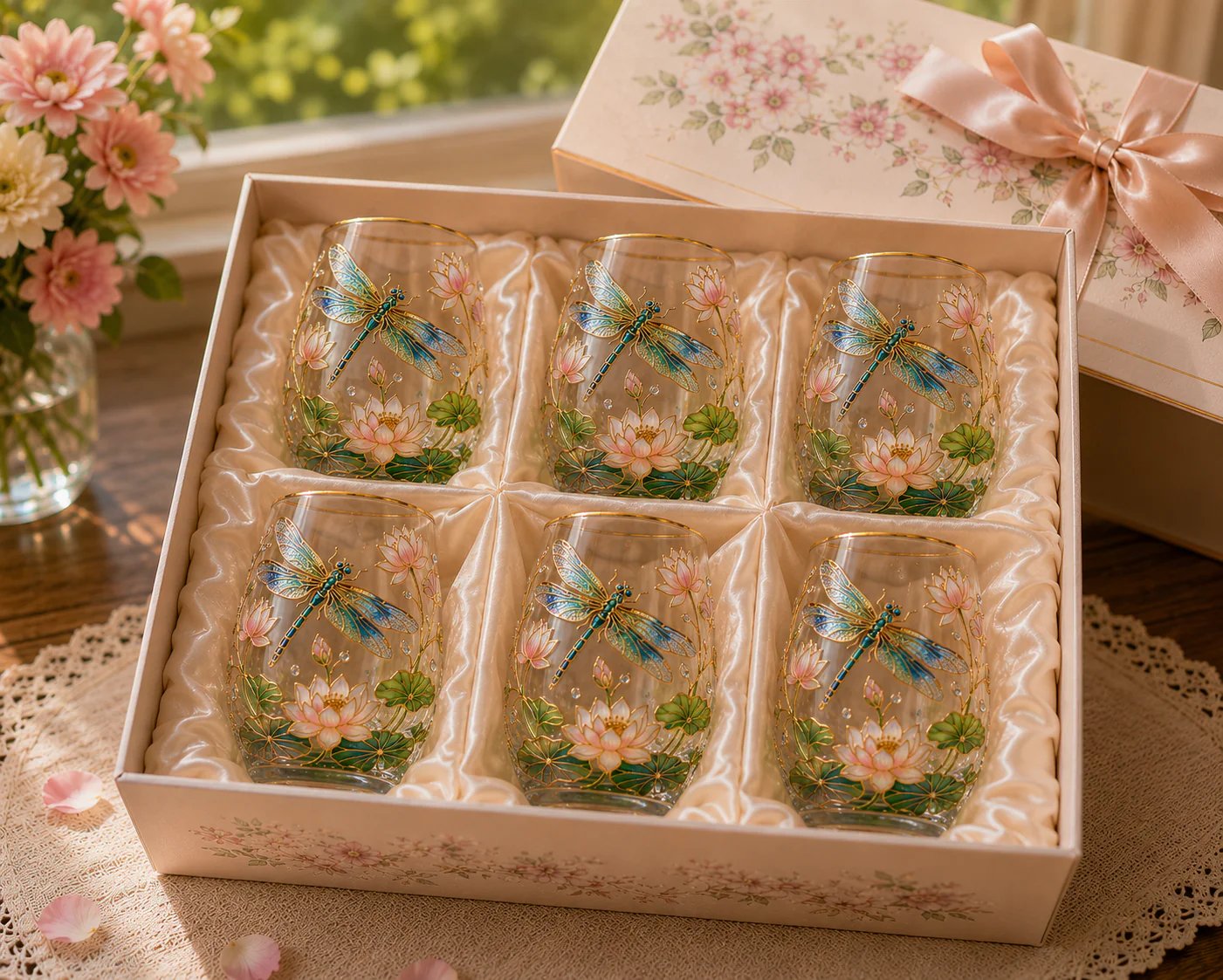 🌸🌿 Limitierte Edition 2026 „Garden Morning Bliss“ Glas-Teetasse ☀️☕