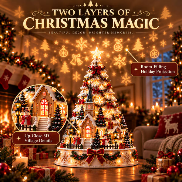 🎄MerryRealm™ Christmas Village Lightscape Tree