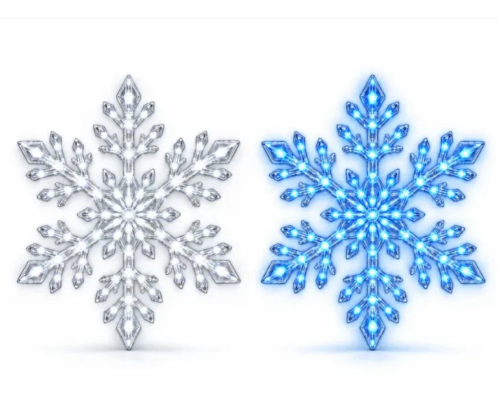 ⏳ Last Day 50% OFF – ❄️ LED Snowflake Wall Lights ✨