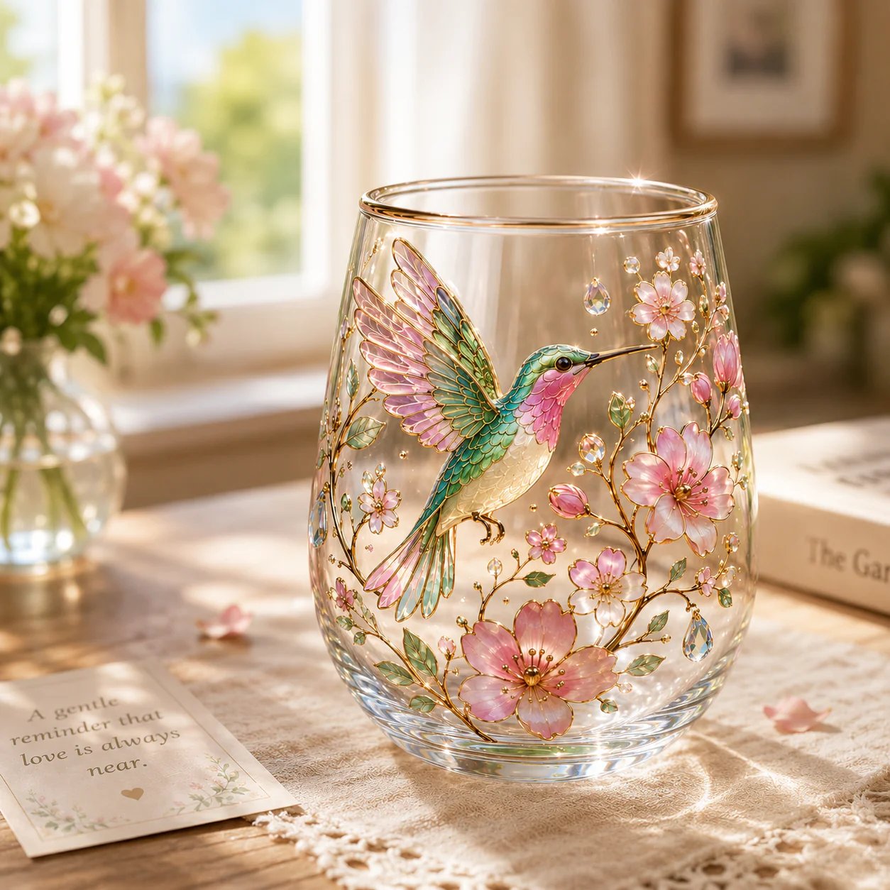🌸🌿 Limitierte Edition 2026 „Garden Morning Bliss“ Glas-Teetasse ☀️☕
