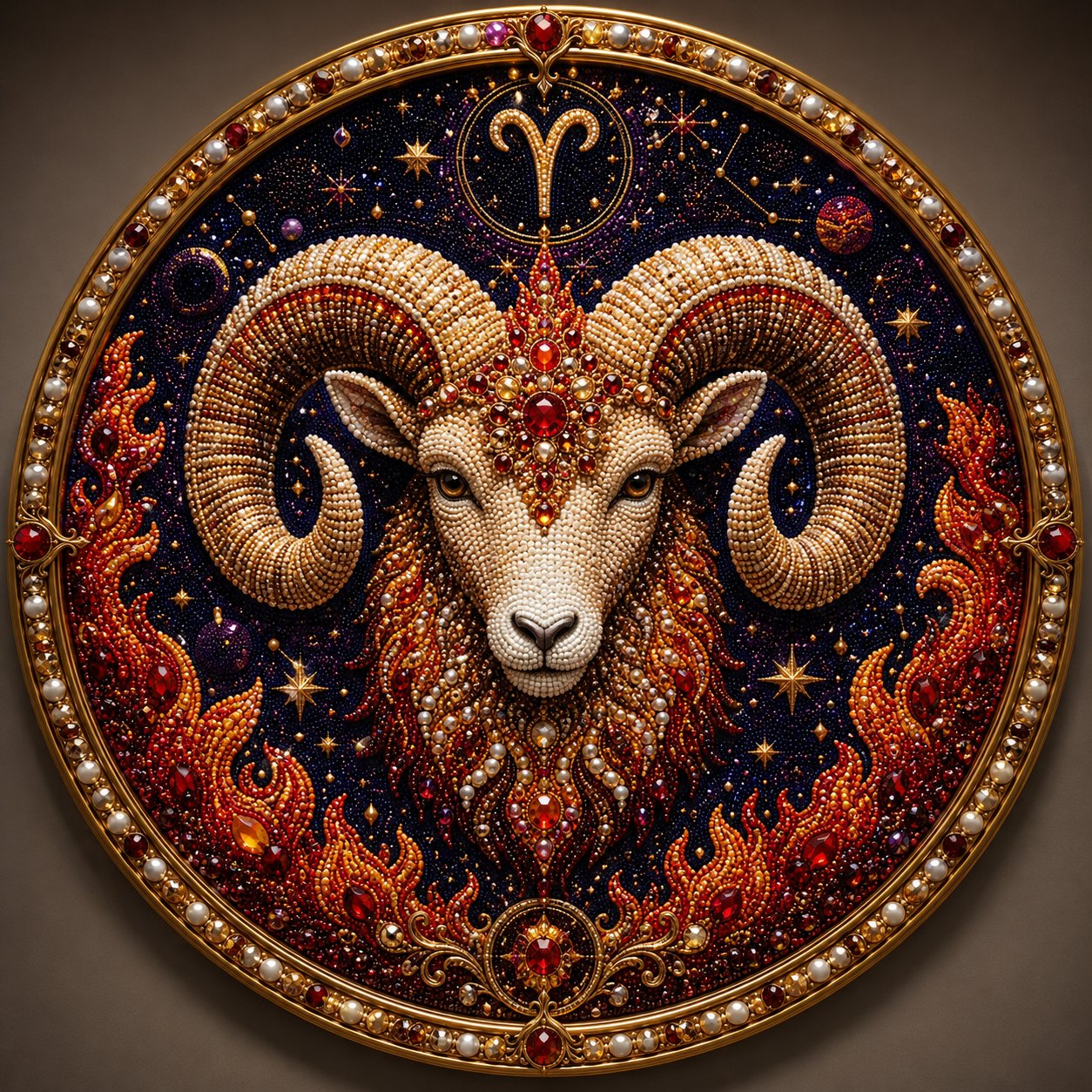 ✨ 12 Star Sign Pearl Mosaic Art Kit – Personalised Zodiac DIY Craft For Astrology Lovers