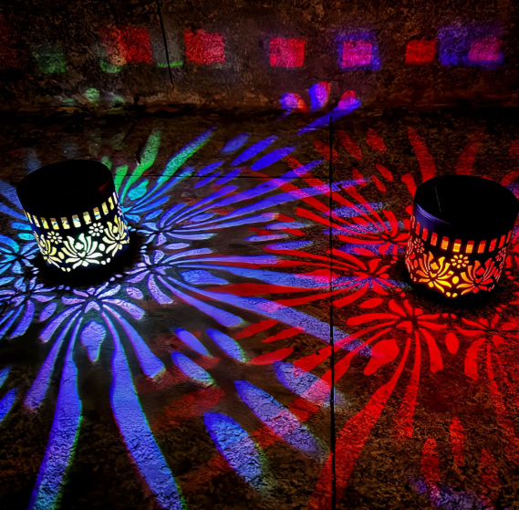 🌞✨✨ Solar-Mandala-Projektionswandleuchte