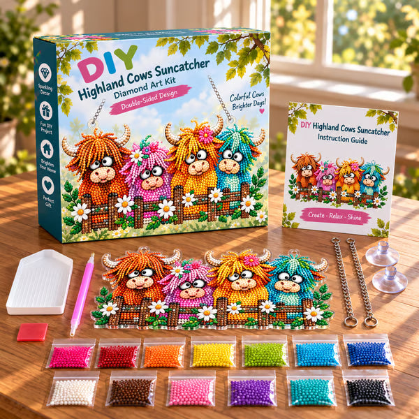 🐦✨ Sunny Birds Diamond Art Suncatcher DIY Kit