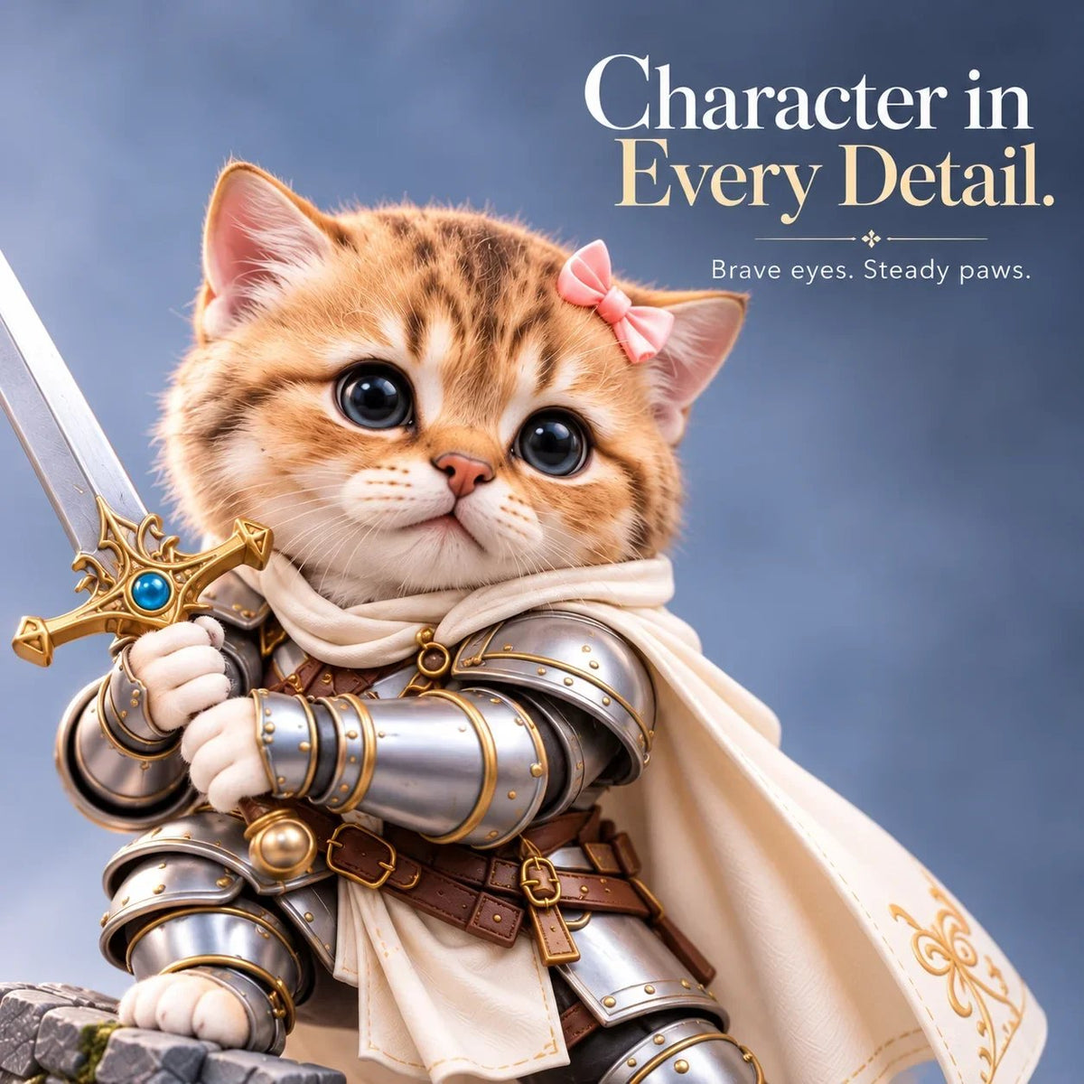 ⚔️🐾 Brave PawsTM – Tiny Fantasy Animal Heroes Collectible Figurines