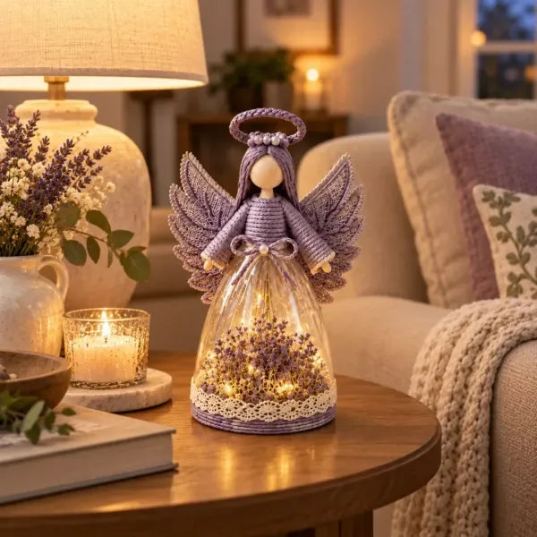 ⏳ 50% OFF – 👼 Blooming Guardian Angel Light | Warm LED Floral Angel Figurine, Meaningful Home Gift ✨