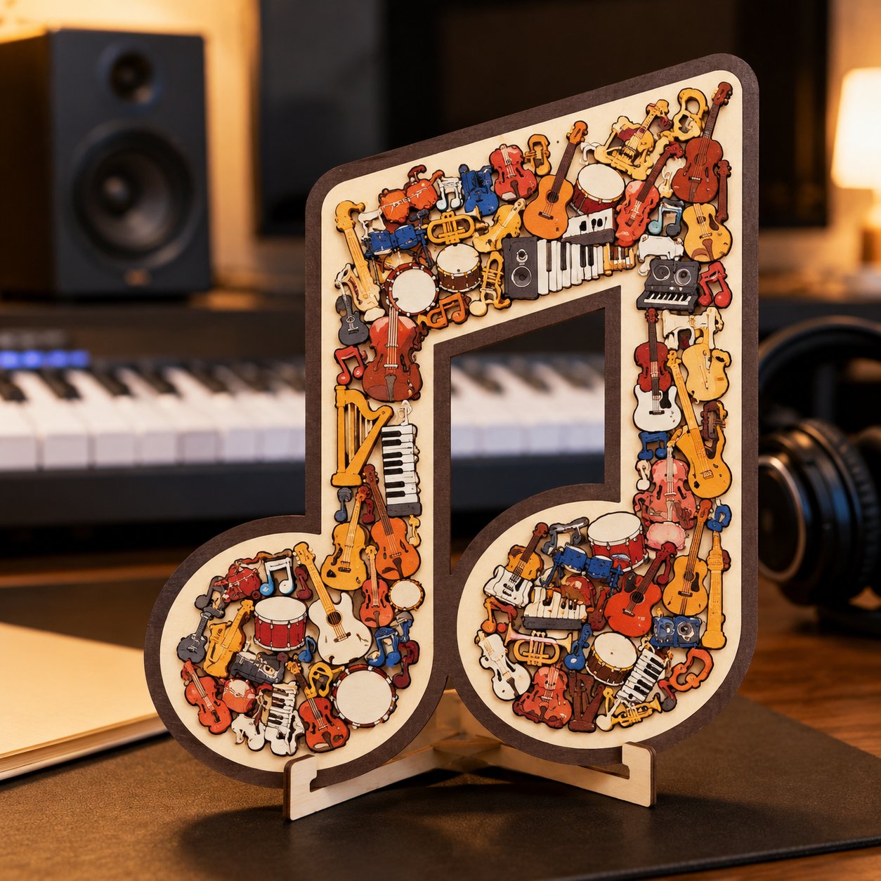 🔥🎶Musikinstrument-Puzzle-Ornament