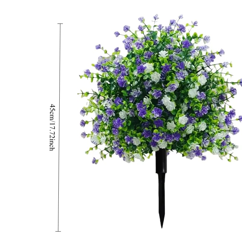 Artificial Potted Trees with Ground Stakes, Weatherproof Garden Patio Decor