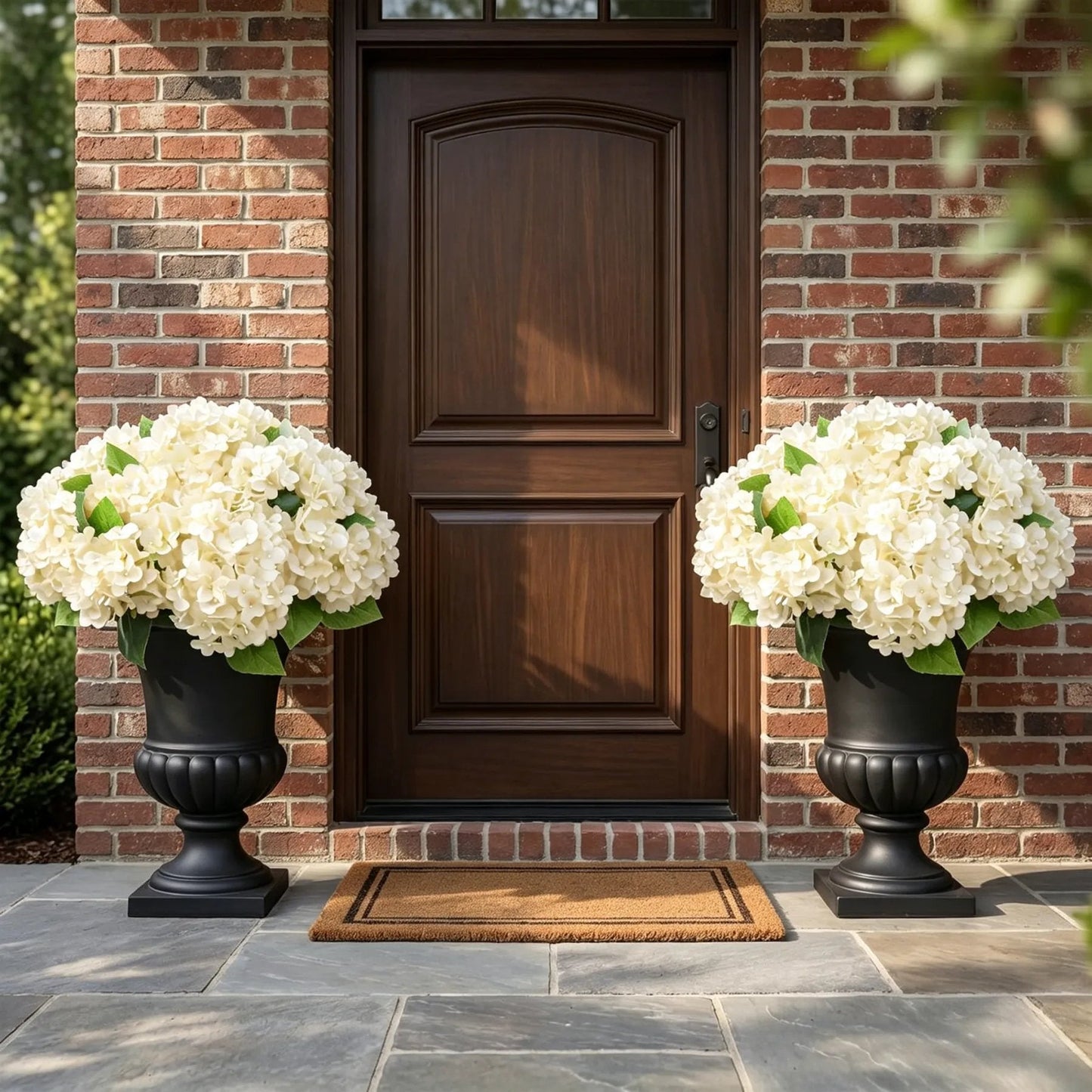 Weatherproof Outdoor Artificial Hydrangeas UV Waterproof Garden Decor
