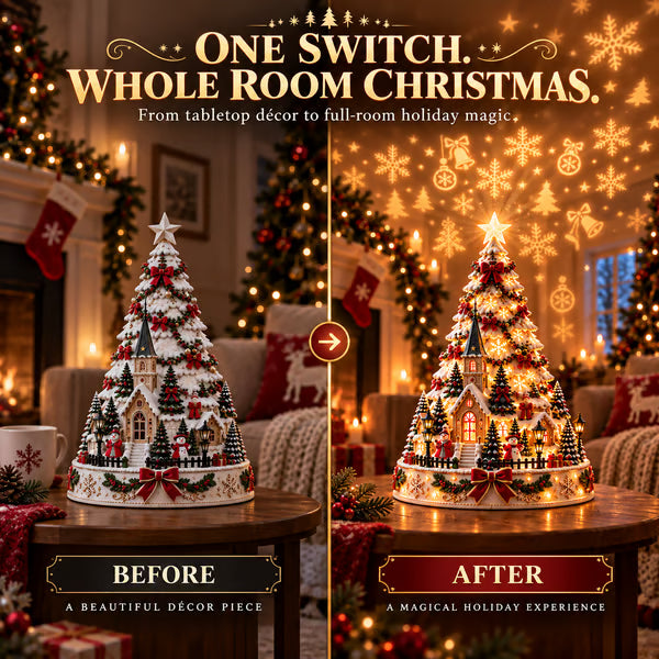🎄MerryRealm™ Christmas Village Lightscape Tree