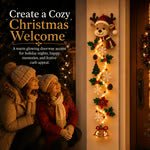 🎄 Light‑Up Glowing Christmas Door Hanger ✨ Festive Home Decor