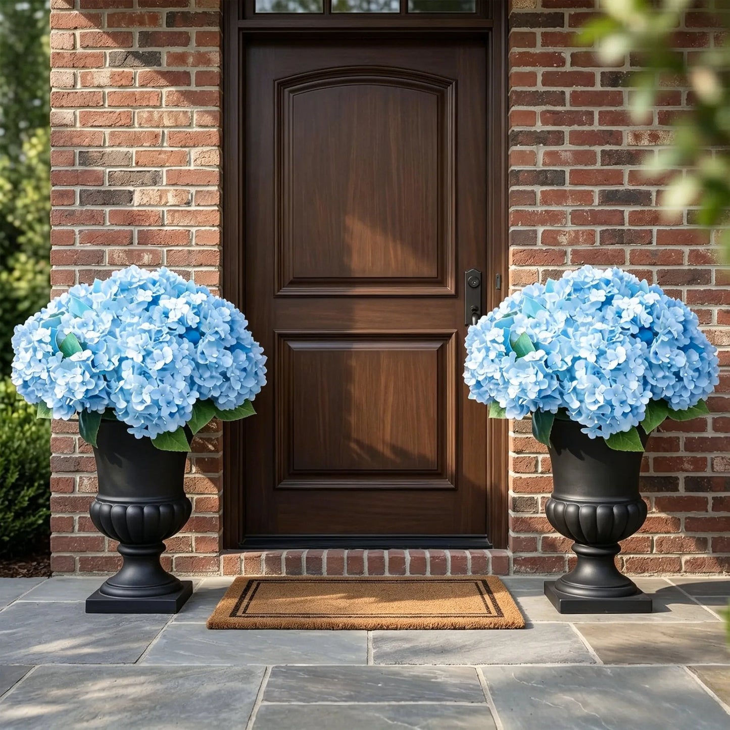 Weatherproof Outdoor Artificial Hydrangeas UV Waterproof Garden Decor
