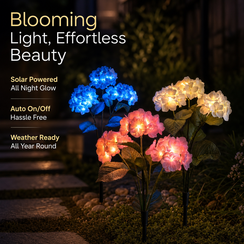 Fairy Hydrangea Lights - Enchanting Outdoor Decor