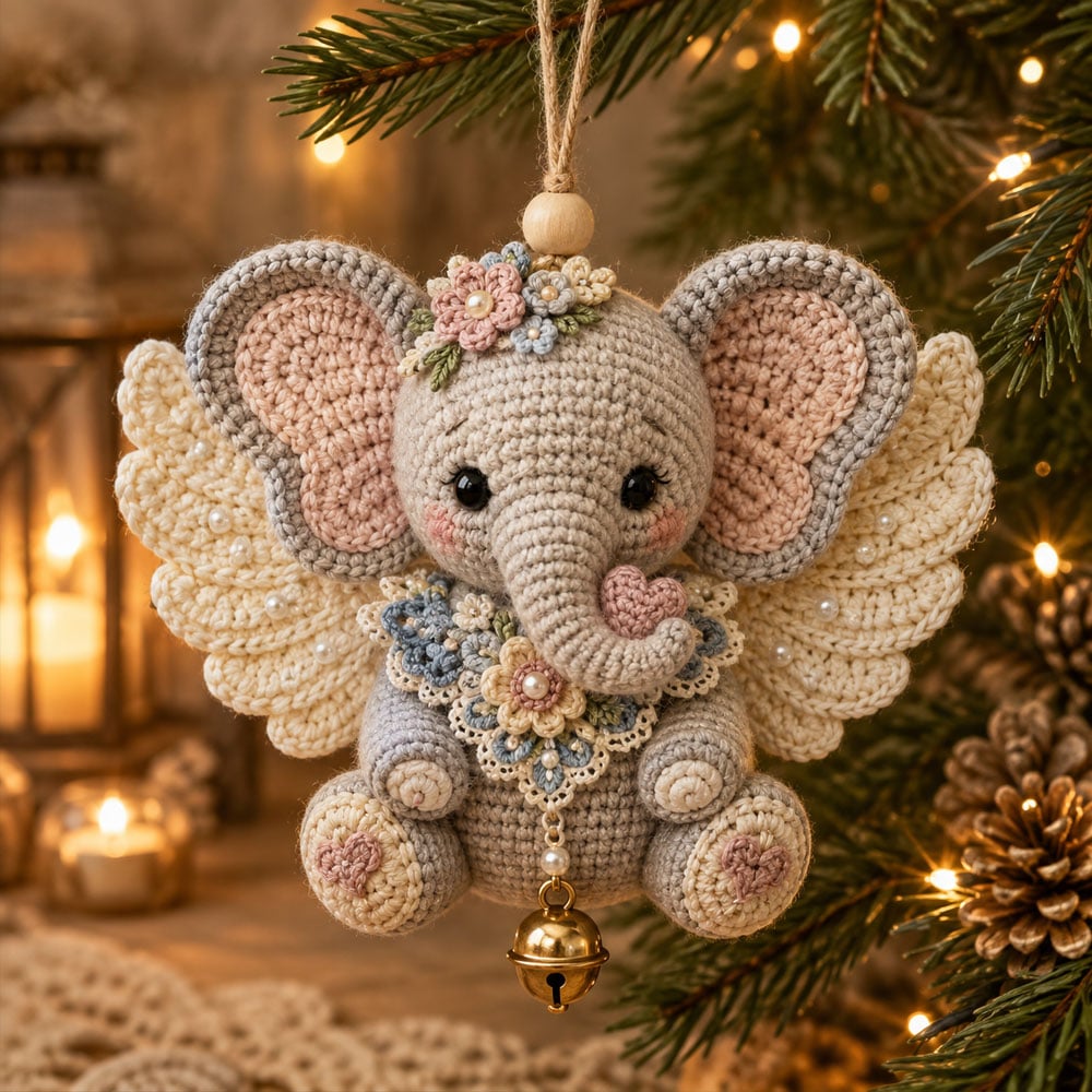 🔥Animal Angel Crochet Ornament DIY Kit | Beginner‑Friendly Festive Craft Set