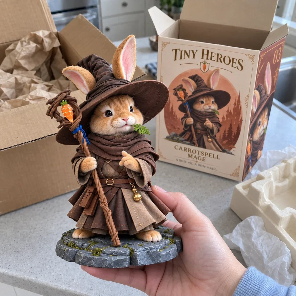 ⚔️🐾 Brave PawsTM – Tiny Fantasy Animal Heroes Collectible Figurines