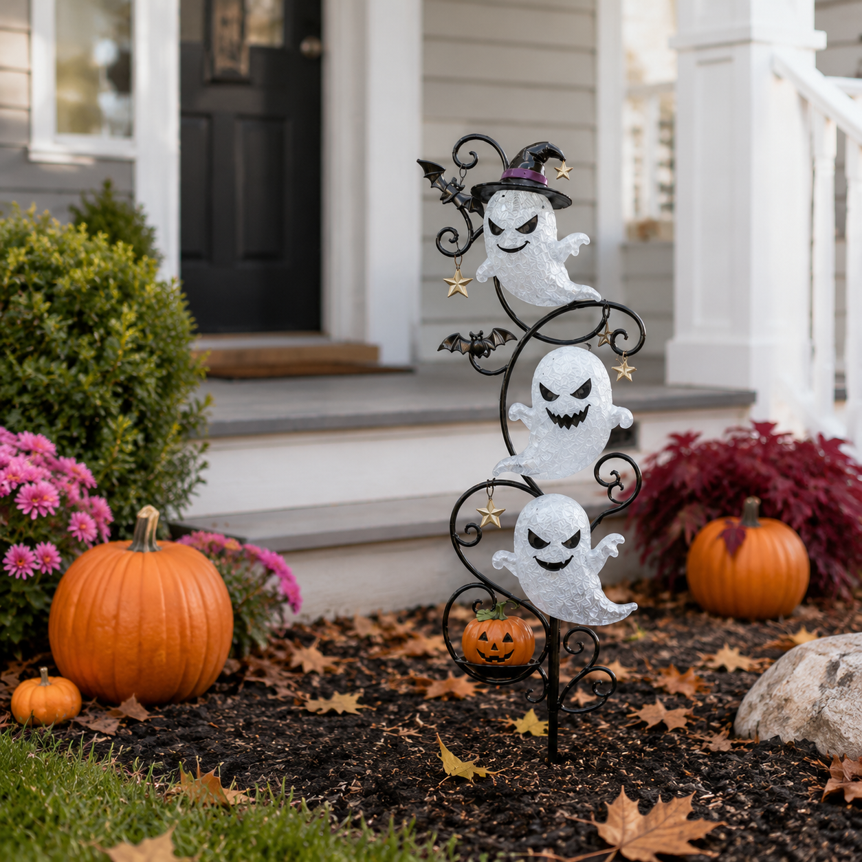 👻🎃Solar Halloween Little Ghost Garden Stake Light