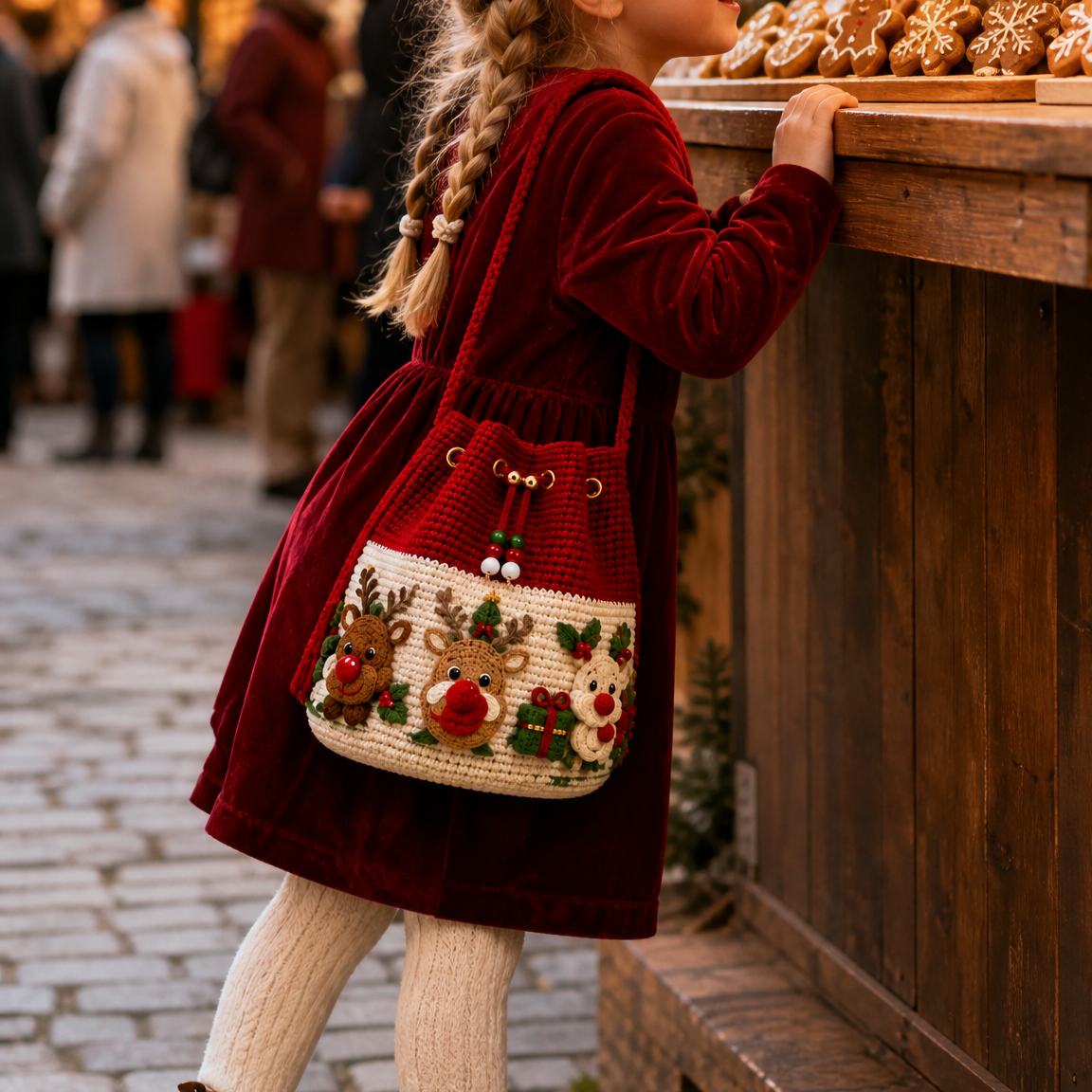 🎄Crochet Christmas crossbody bag 🎅