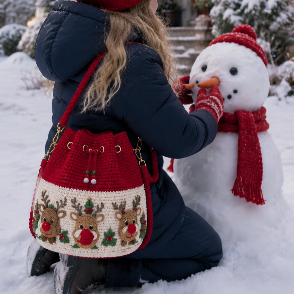 🎄Crochet Christmas crossbody bag 🎅