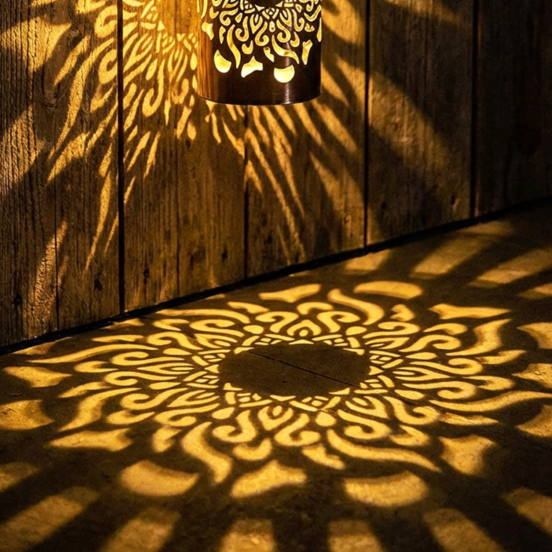 🌞✨✨ Solar-Mandala-Projektionswandleuchte