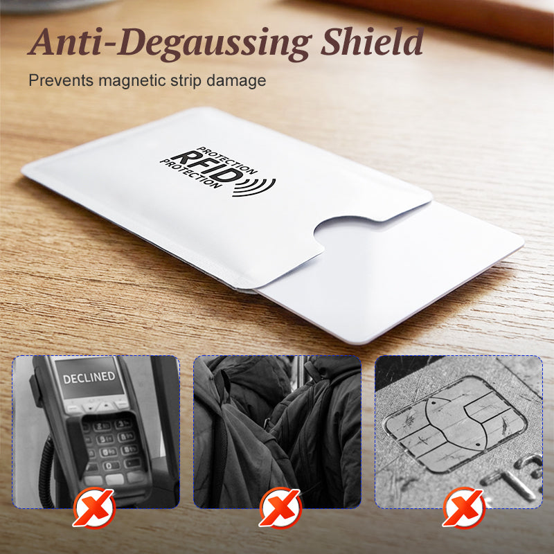 RFID Blocking Card Holder | Anti-Scan Contactless Wallet Sleeve, Secure Protection Bank & ID Cards
