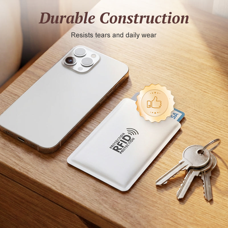 RFID Blocking Card Holder | Anti-Scan Contactless Wallet Sleeve, Secure Protection Bank & ID Cards