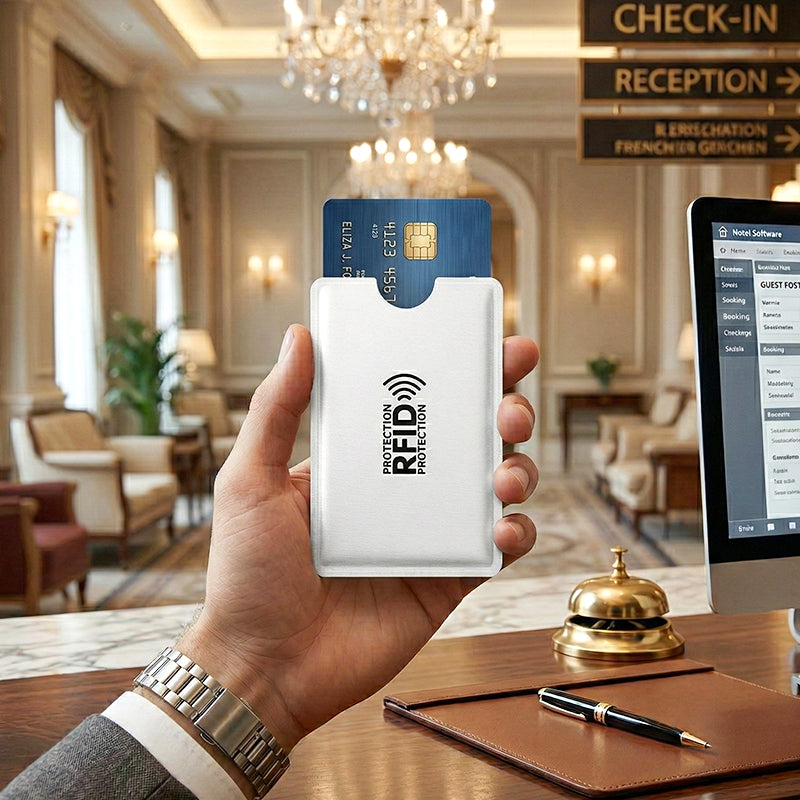 RFID Blocking Card Holder | Anti-Scan Contactless Wallet Sleeve, Secure Protection Bank & ID Cards