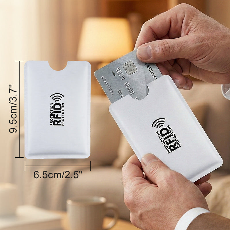 RFID Blocking Card Holder | Anti-Scan Contactless Wallet Sleeve, Secure Protection Bank & ID Cards