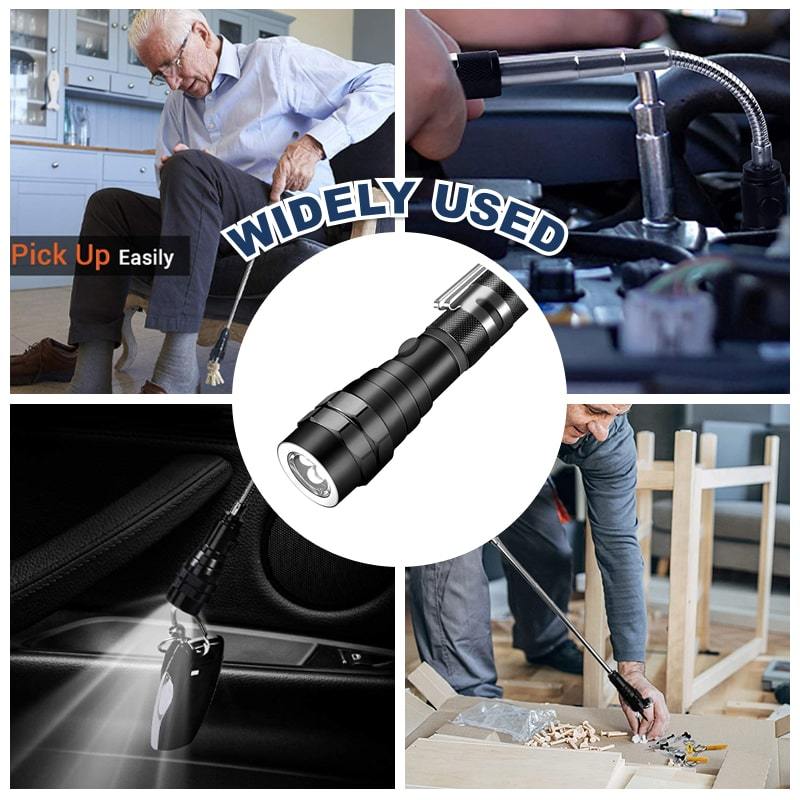 🔦 LIMITED-TIME 50% OFF! Multifunctional Telescopic Magnetic Torch | Flexible 360° Gooseneck Ultra Bright Workshop Light