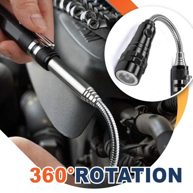 🔦 LIMITED-TIME 50% OFF! Multifunctional Telescopic Magnetic Torch | Flexible 360° Gooseneck Ultra Bright Workshop Light